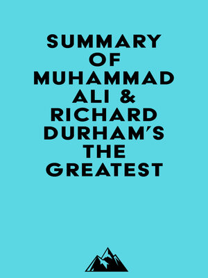 cover image of Summary of Muhammad Ali & Richard Durham's the Greatest